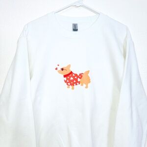 Corgi Valentine's Day Dog Mom Sweatshirt